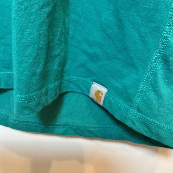 Carhartt Force Relaxed Fit Long Sleeve Hoodie Green Size S - Picture 2 of 4